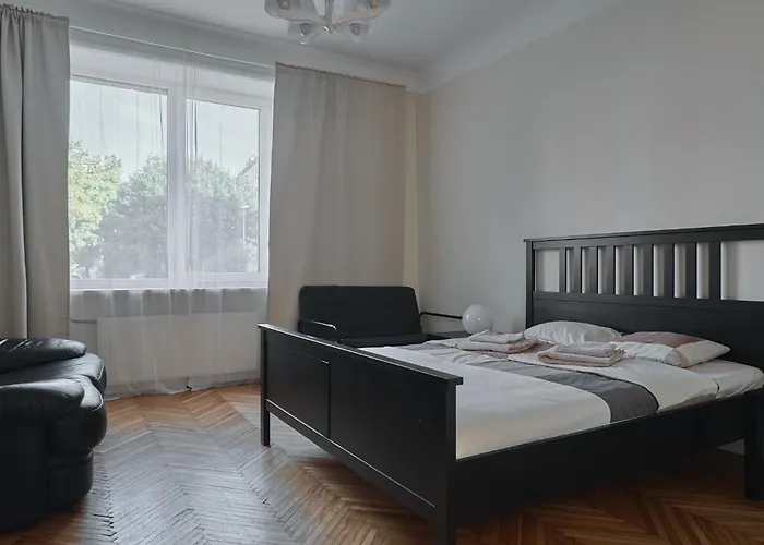 公寓 Cozy Near The Embankment And The Old Town And Free Parking In Front Of The Windows 里加